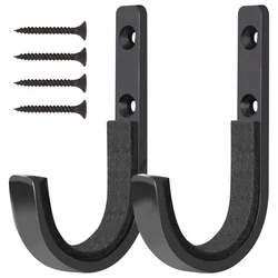 Deluxe Wall Mount Gun Rack with Soft Padding for Rifles, Shotguns, and Archery Bows (Black)