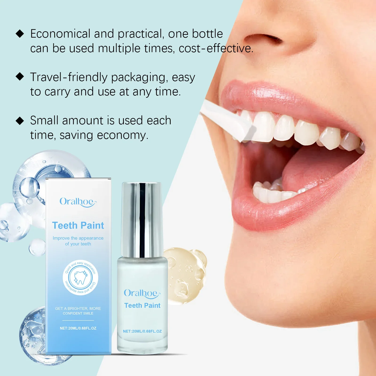 Teeth Whitening Paint Cleans Teeth Stains Tartar Prevents Pigmentation Cleans Oral Odor Cares Oral Care Tools