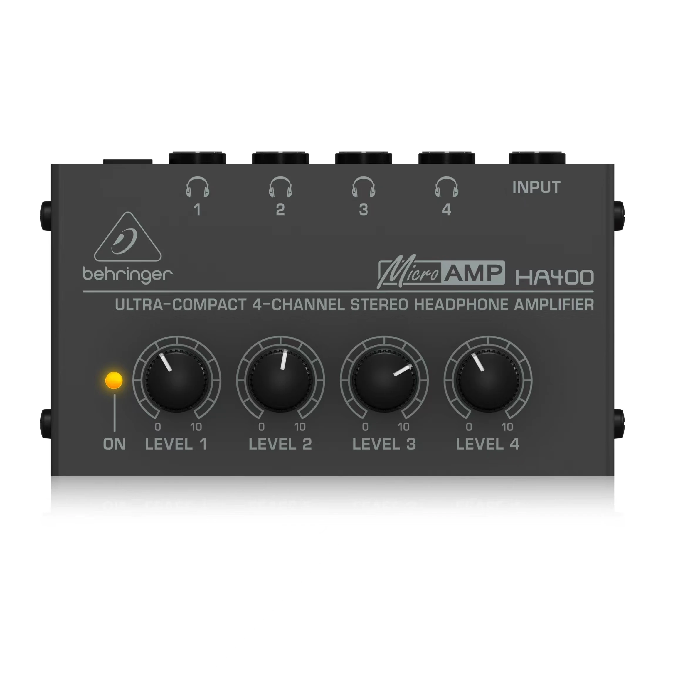 Behringer Ha400 Ultra Compact 4 Channel Stereo Headphone Amplifier With Power Adapter Black For Studio And Stage Aliexpress