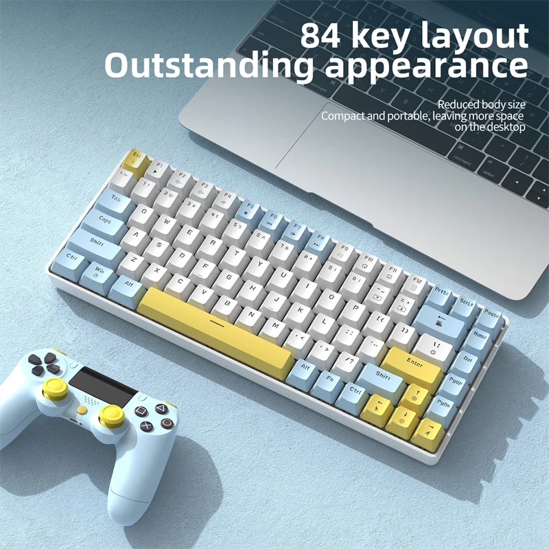 

K84 Hot-swappable Wired Mechanical Keyboard Magic Color Backlight 84keys Suitable For Computer Gaming Office Keyboard for PC