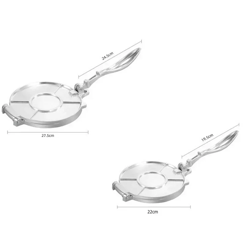 Tortilla Press Maker Aluminum Alloy Manual Pizza Pie Making Tortilla Dough Pressing Tool Homemade Pancake Kitchen Cooking Supply