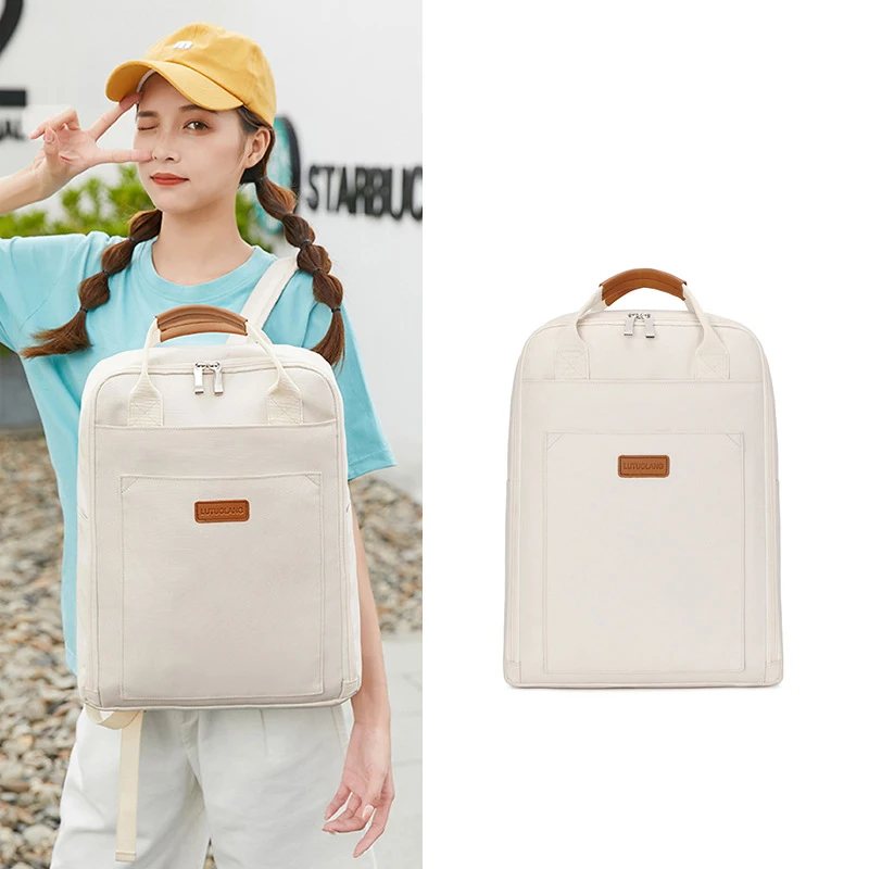 New Trend Women Large Capacity 14 Inch Laptop Backpack Oxford Rucksack College School Book Bag Lightweight Travel Daypack