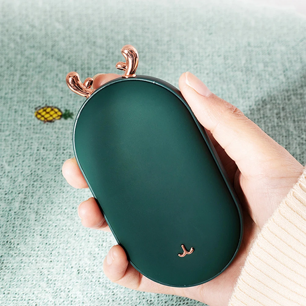 2 in 1 Electric Hand Warmer 5200mAh Power Bank Electric Pocket Heater Portable Hand Warmer Hunting Golf Camping Gear Warm Gifts