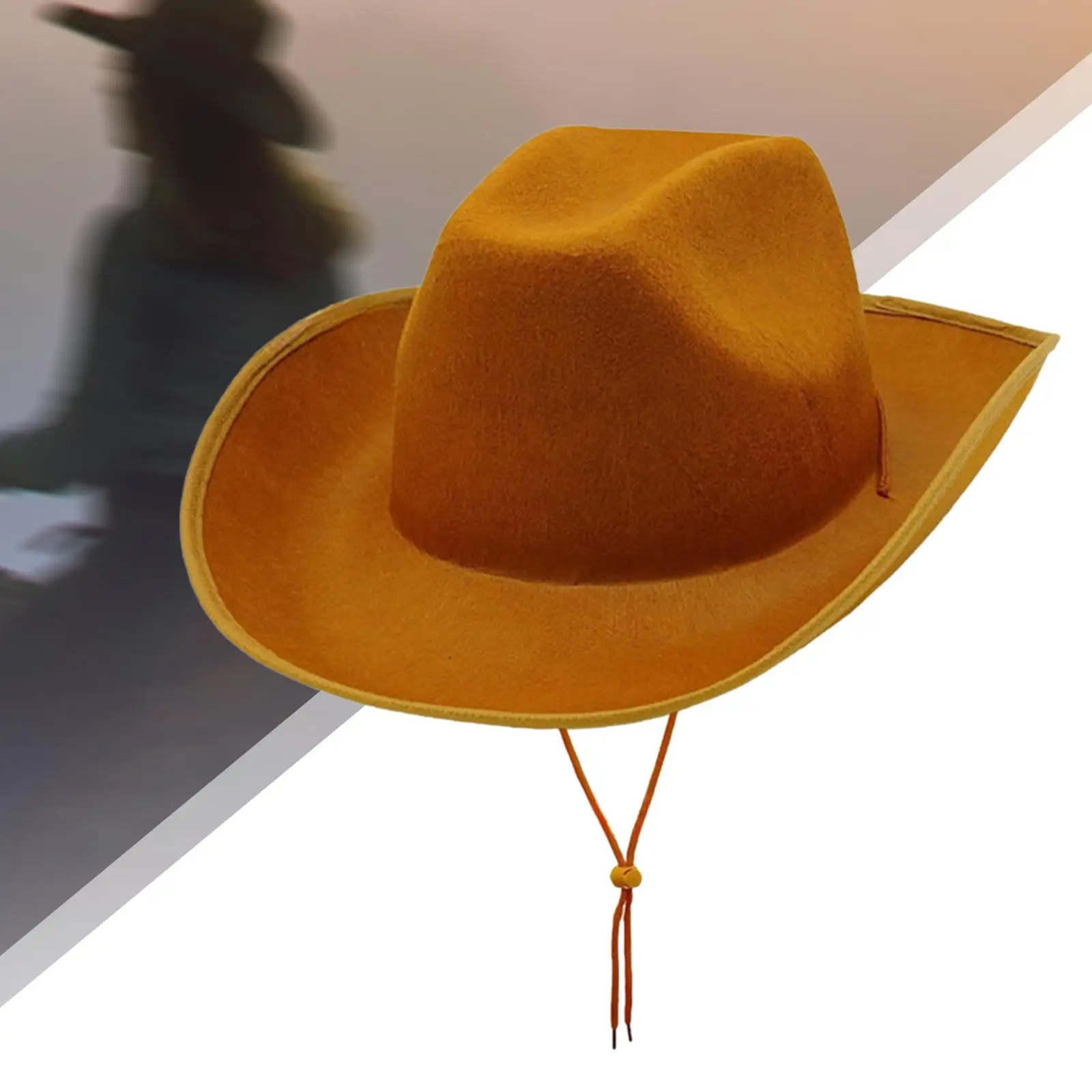 Cowboy Hat Warped Cowgirl Hats for Stage Performance Unisex Adults Men Women