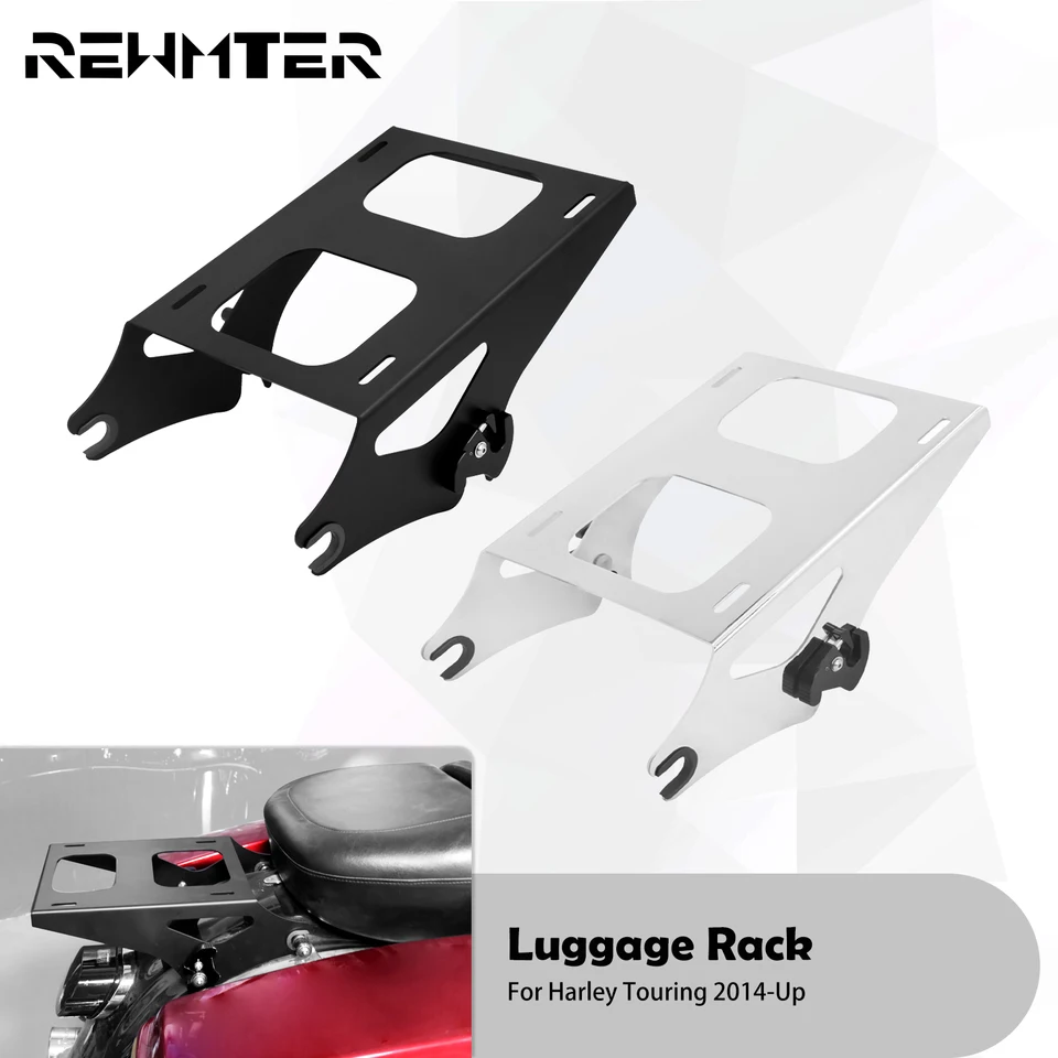 Two Up Pack Mount Luggage Rack Fit For Harley Touring Road King 14-24 - View #10