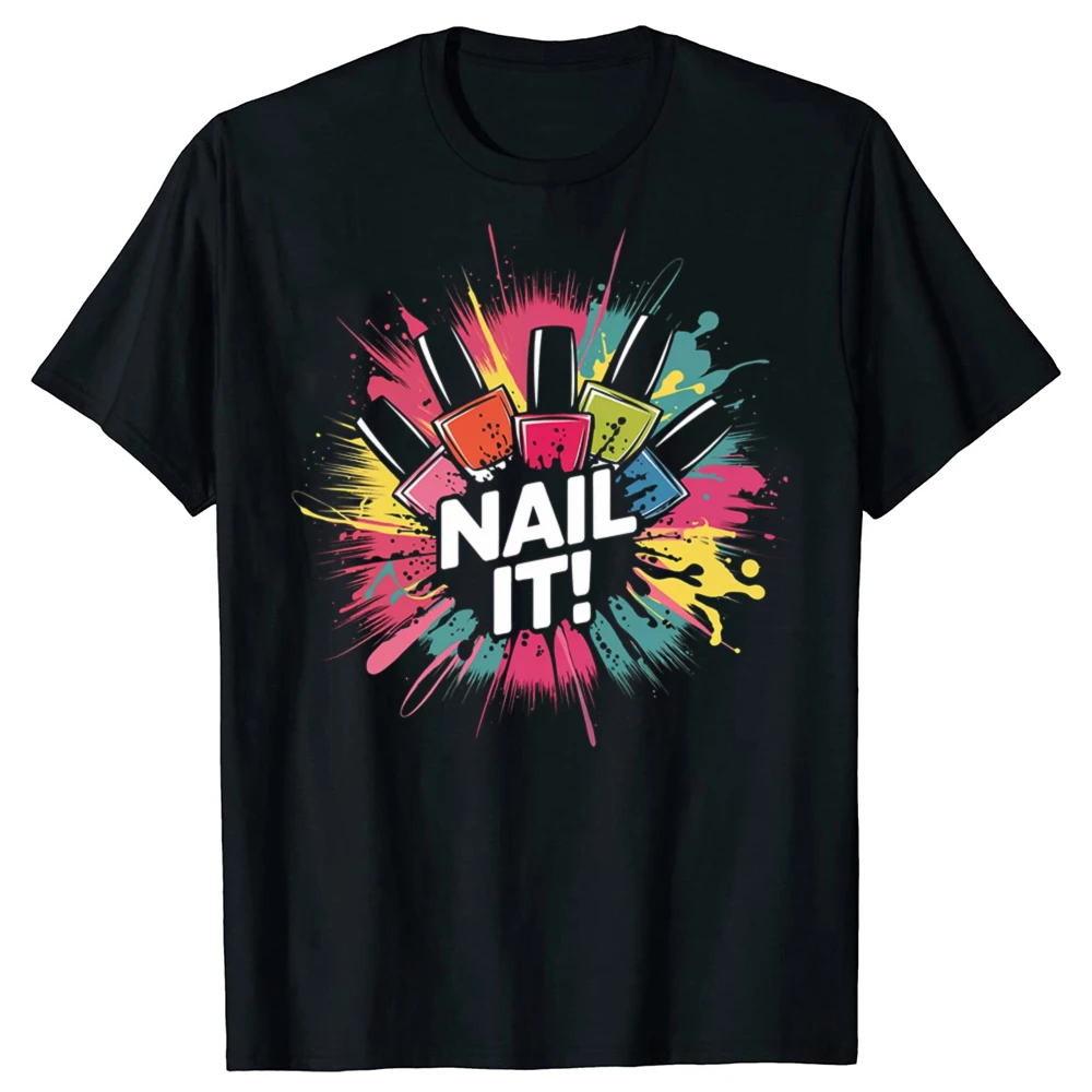 Nail Master Grafik T Shirts Techniker Schönheit Nail Tech Künstler Frauen Männer Lustige T Shirts Grafik T-shirt Maniküre Shop Tops