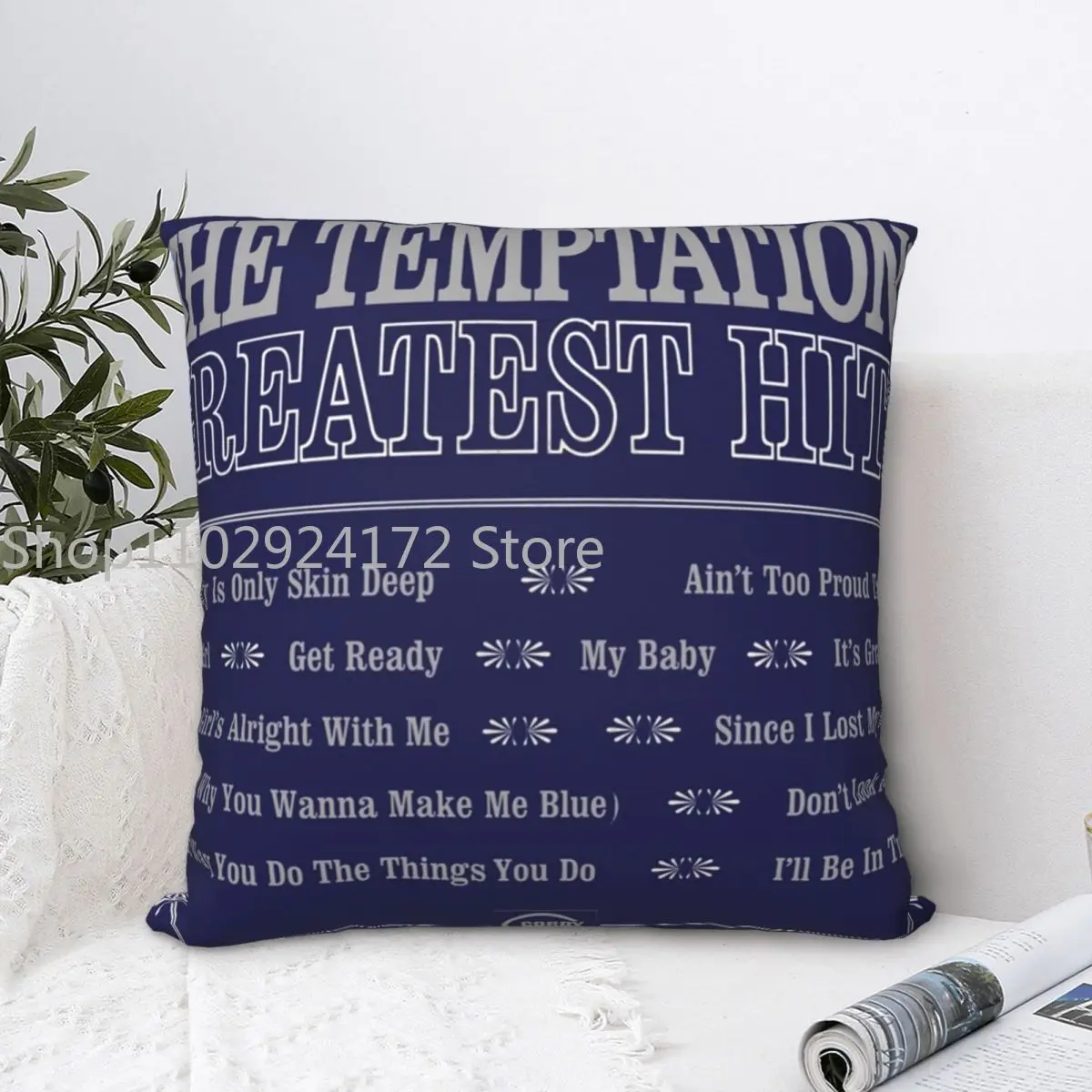 

Наволочка квадратная из полиэстера на молнии, с молнией