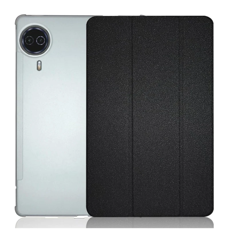 Slim Tri-Fold Stand Flip Cover Case with TPU Back