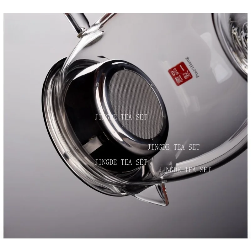 Heat Resistant High-temperature Glass Thickened Fair Cup with Tea Leakage Kung Fu Tea Set Circular Tea Divider