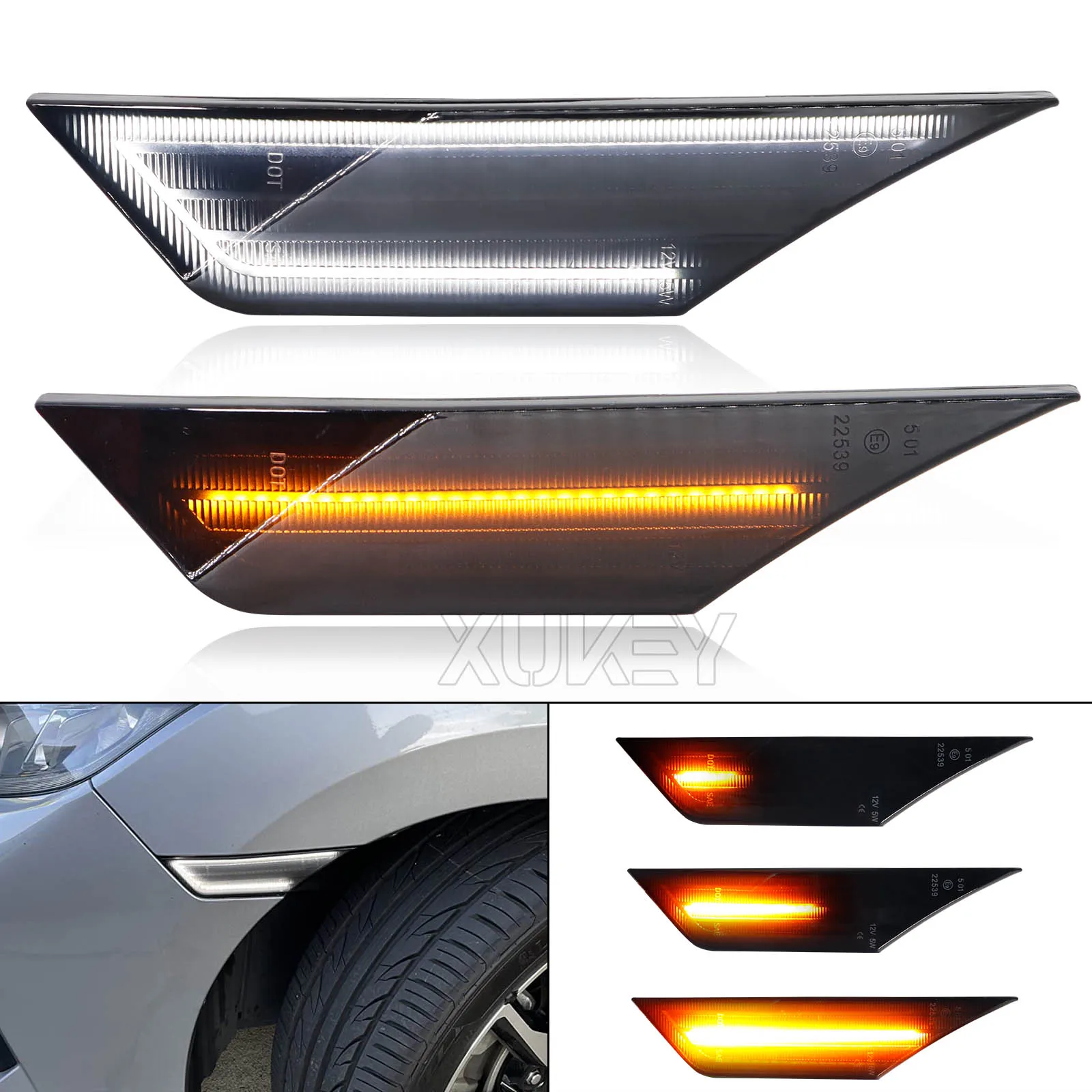 

2 шт., фонарь поворота для Honda Civic 10 поколения