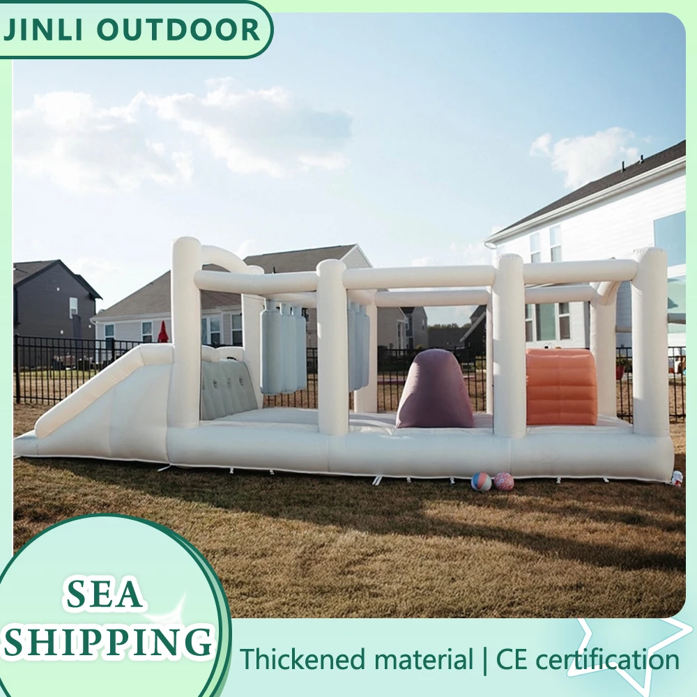 22ft Inflatable Bounce House Multifunctional with Slide Children's Playhouse Inflatable Castle for Birthday Party Wedding