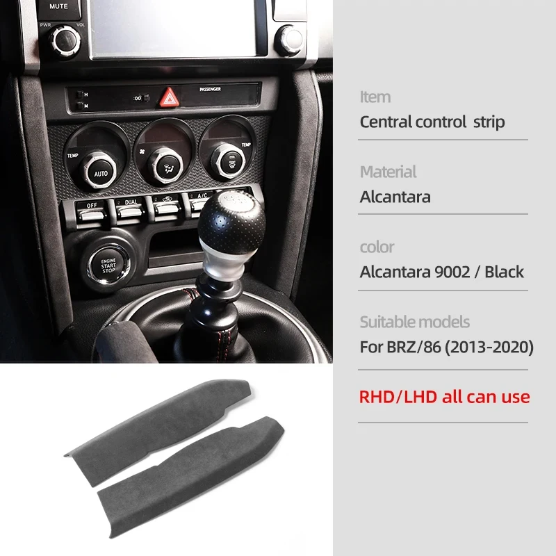 For Subaru BRZ Toyota 86 2013-2020 Interior Accessories Made of Alcantara  Car Gear Shift Control Panel Trim ABS Cover Sticker - AliExpress