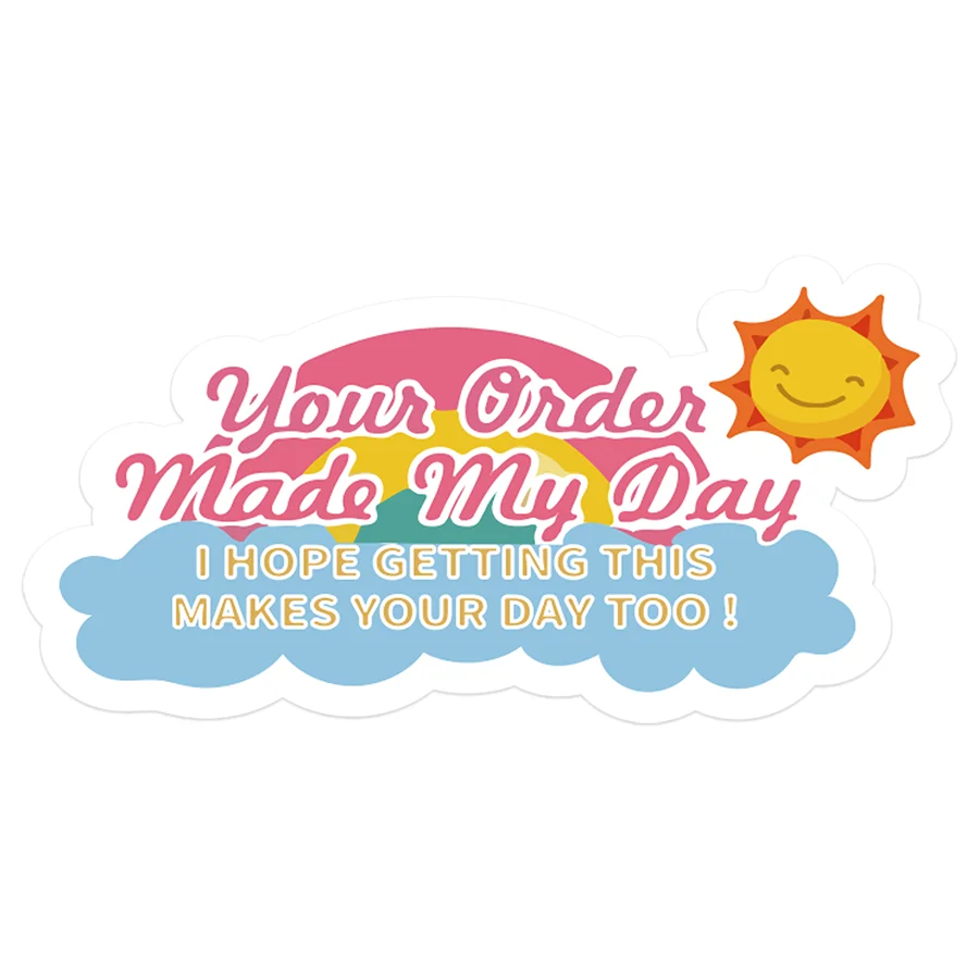 Thank You 스티커, 미니 주문, My Day, I Hope 스티커, Day Day, Thank Your Day, Business Thank You, 200 pcs