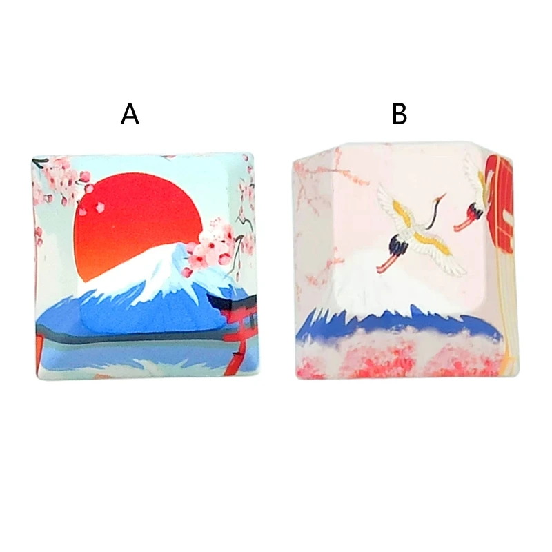 1Pc Fai Da Te Pbt Dye Subbed Scultura Montaggio/Gru Volante Keycap Cherry Profilo Personalità Keycap Per Tastiera