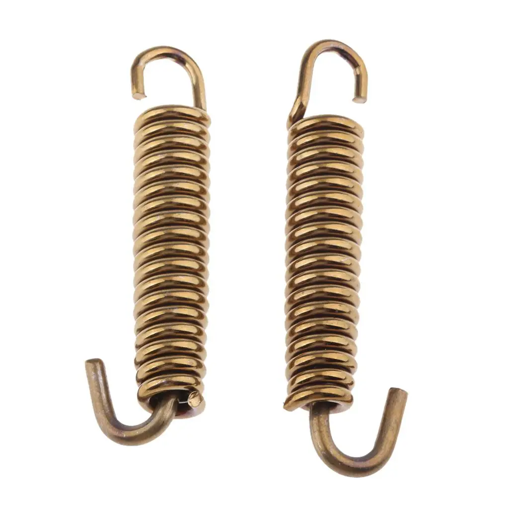 2Pcs 65mm Motorcycle Exhaust Pipe Muffler Spring Hook Stainless Steel Superior Strength & Appearance Exhaust Pipe Springs Hooks 2Pcs 65mm Motorcycle Exhaust Pipe Muffler Spring Hook Stainless Steel Superior Strength & Appearance Exhaust Pipe Springs Hooks