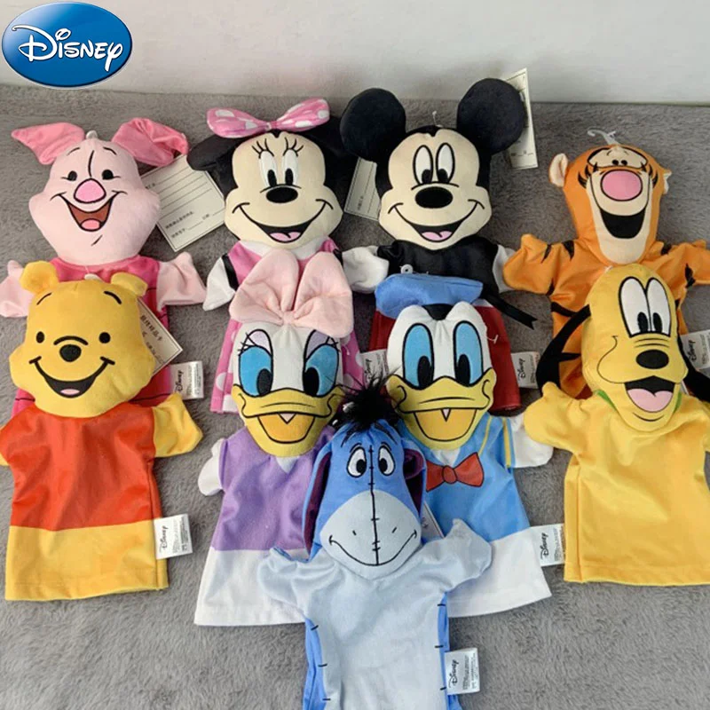 

Disney Cartoon Hand Puppet Mickey Mouse Donald Duck Winnie the Pooh Plush Toy Interactive Parent-child Hand Puppet