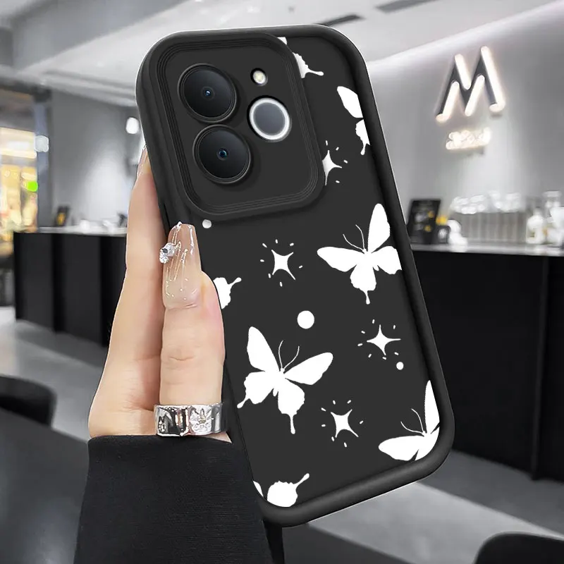 Fashionable Butterfly Design Shockproof Phone Case - Soft Silicone Protective Cover