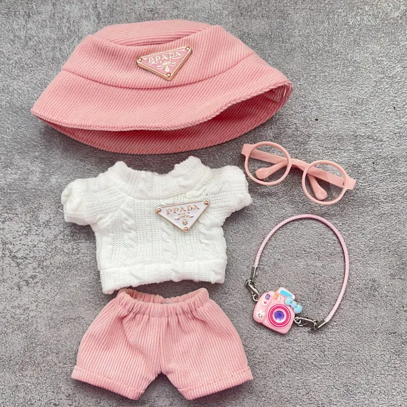 Macaron Suit Hoodie for Labubu Doll