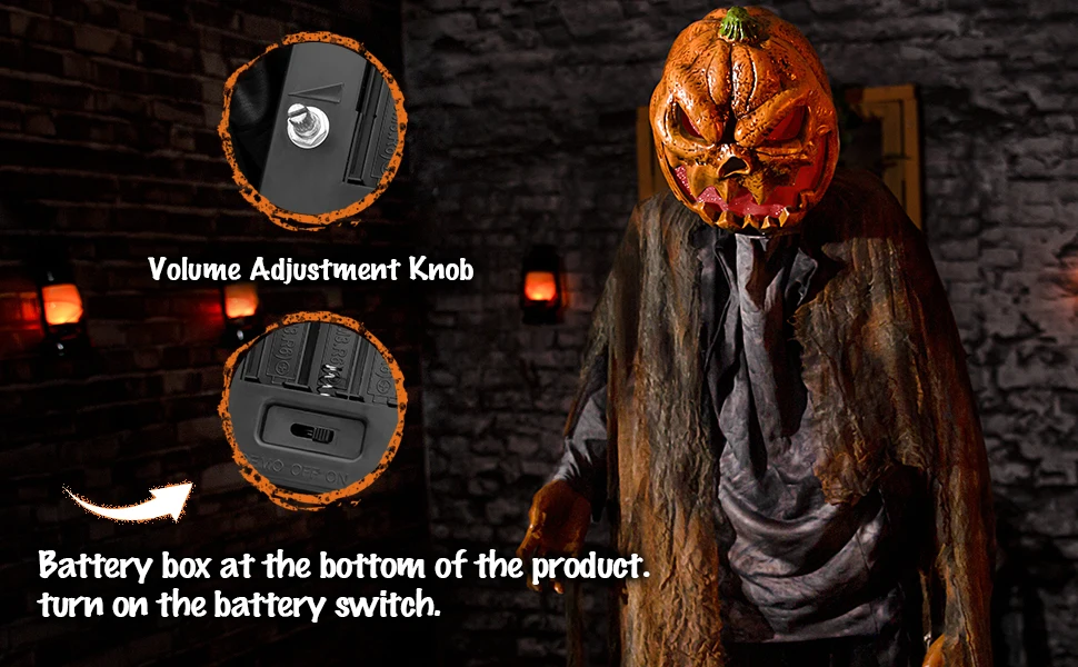 Animatronics Pumpkin Halloween Decorations