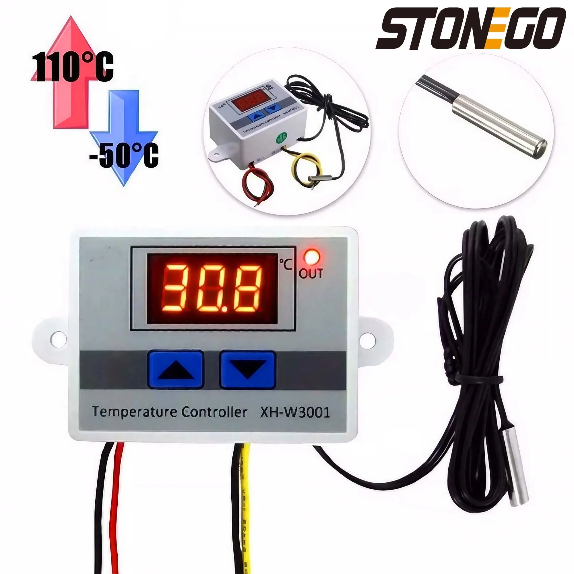 STONEGO W3001 Digital Thermostat Microcomputer Temperature Control Switch Thermoregulator for Precise Temperature Management smart thermostat,temperature controller,smart thermostat socket