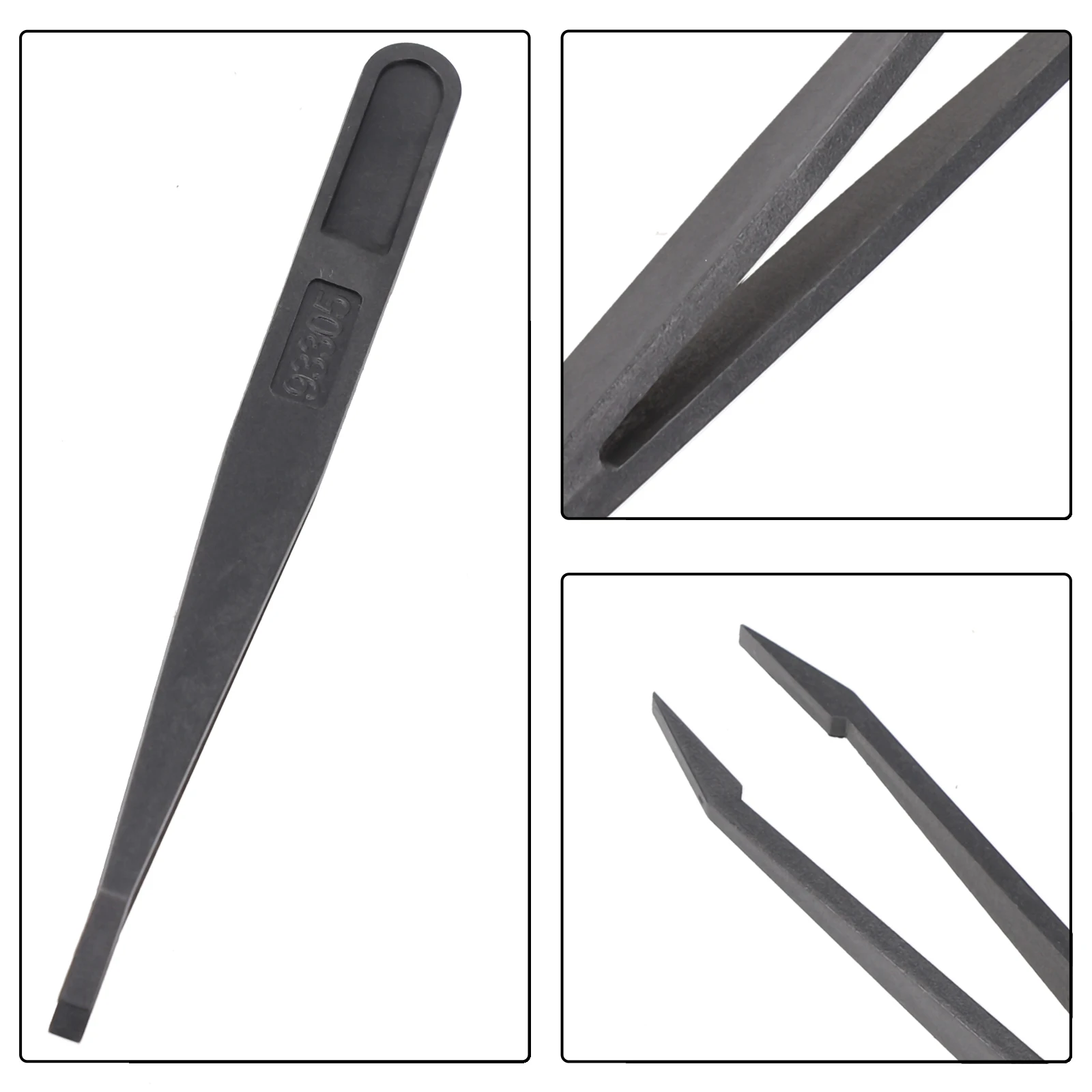 Description Picture 6 of item1pc Anti-Static Carbon Fiber Tweezers Precision Maintenance Industrial Repair Tool False Eyelash Tweezers 120mm Hand Tools