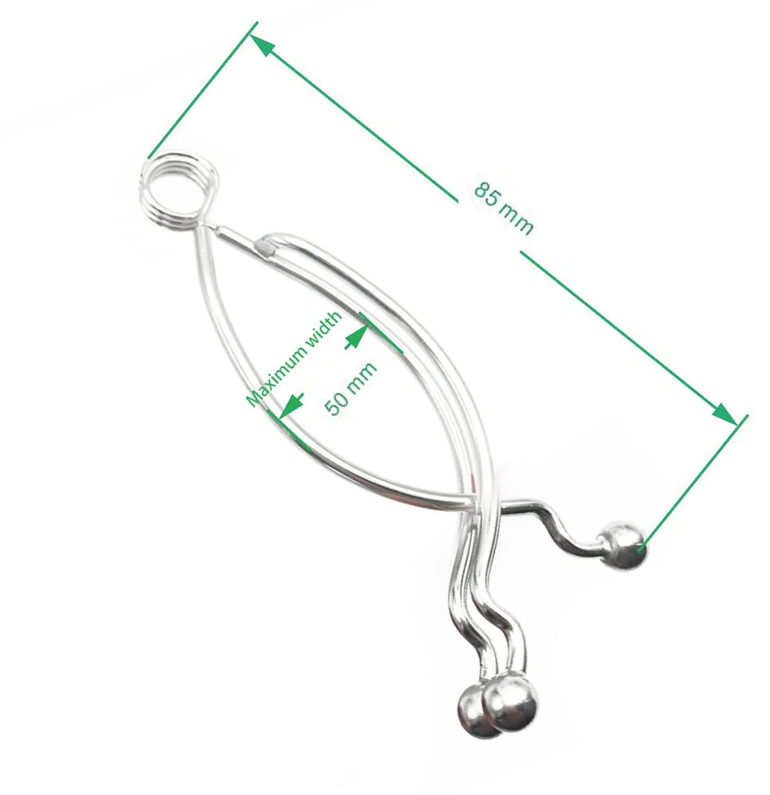 Stainless steel Male Penis Clamp Urological Instrument Purposes Urology Incontinence Sex Dummy