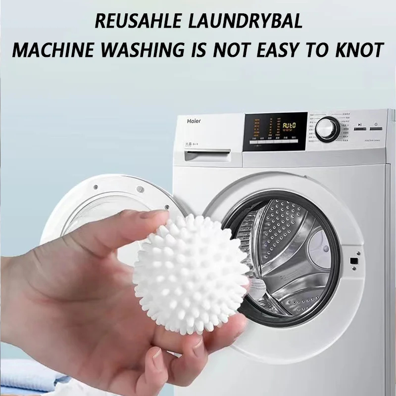 3Pcs PVC Dryer Ball Reusable Laundry Ball Washing Machine Drying Fabric Softener for Home Clothe Cleaning Tool Accessrices