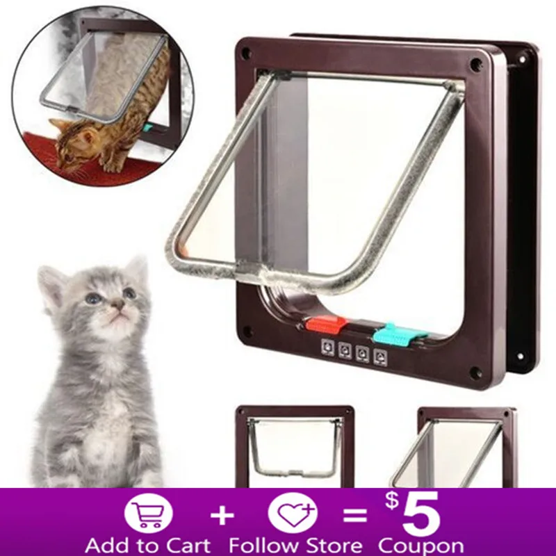 Pet door opening cat dog two way free access door opening suitable for installation of glass doors and wooden doors Cat Door Pet Door