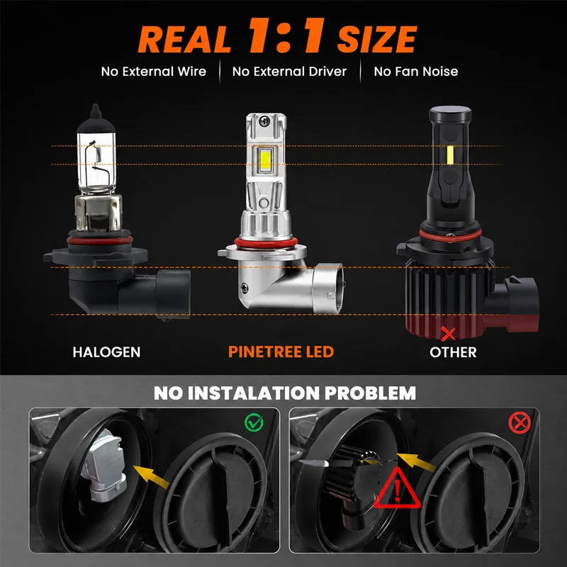 미쓰비시 파제로 쇼군 몬테로 IV V97 V93 V90 V80 NS NT NW NX 2006-2021용 파인트리 프론트 LED 안개등 (밝음)