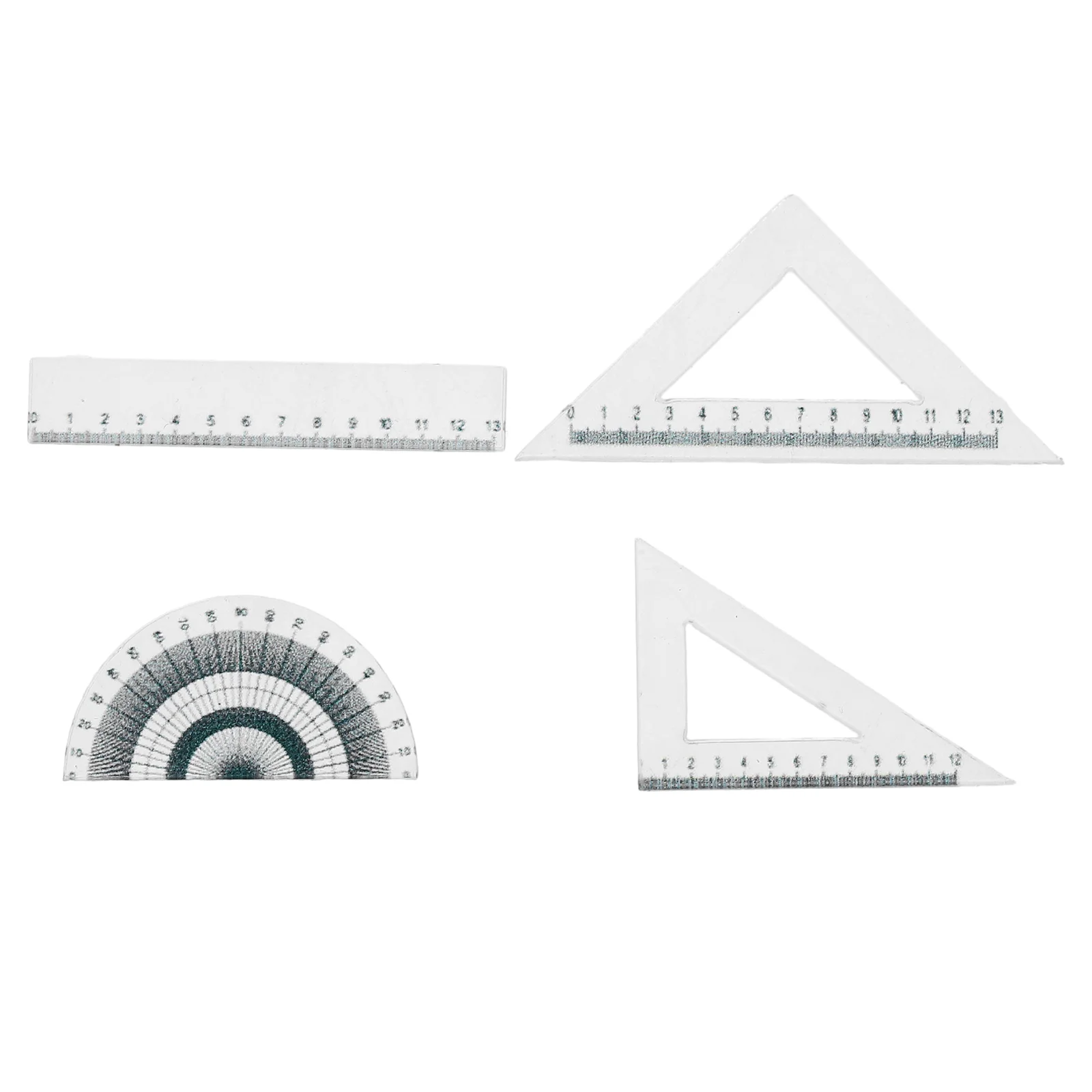 

4pcs House Ruler Measuring Tools Mini House Accessories Miniature Ruler Ornament
