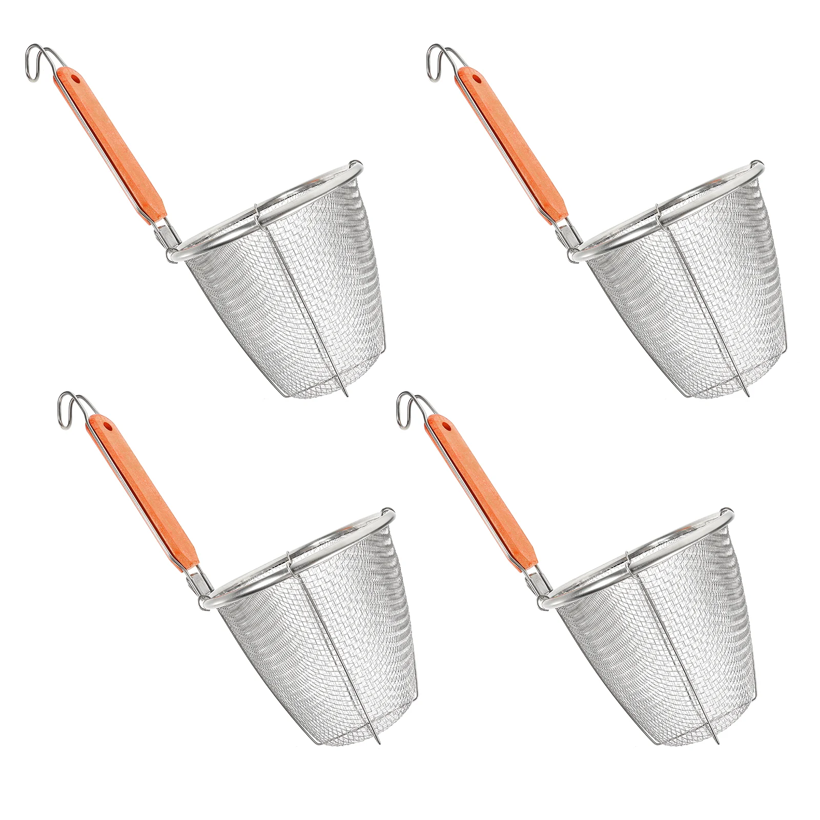 

4Pcs Stainless Steel Strainers Baskets Noodle Strainer Spoons Pasta Colander Basket
