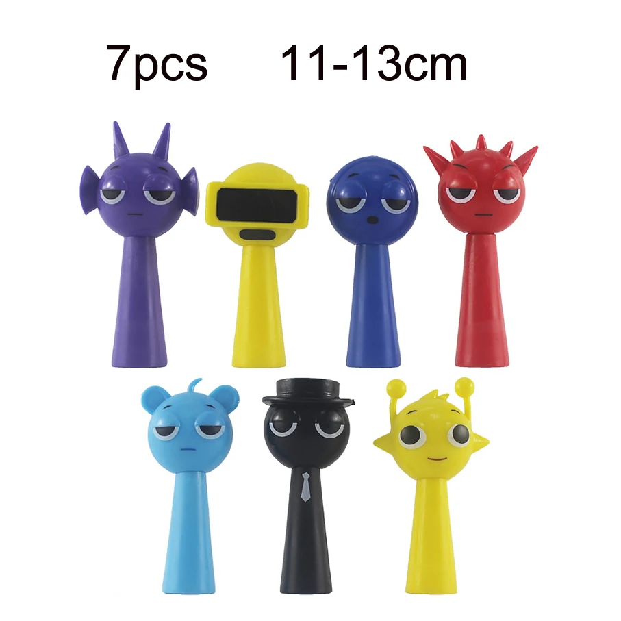 Set De 12 Figuras De Sprunki - Miniaturas De PVC Del Juego De Terror 2025, Ideales Para Decoración O Regalo Friki