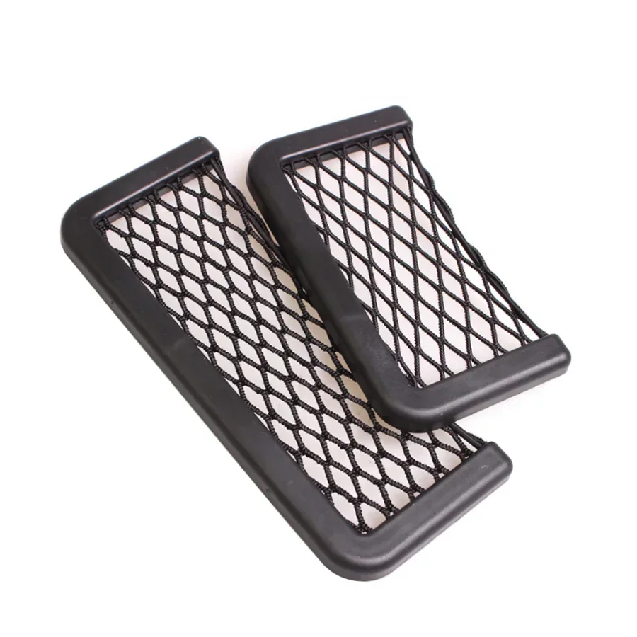 1PC/2PCS 범용 자동차 정리함 수납 가방 자동차 접착식 네트 포켓 폰 홀더 자동차 액세서리 내부 수납 액세서리