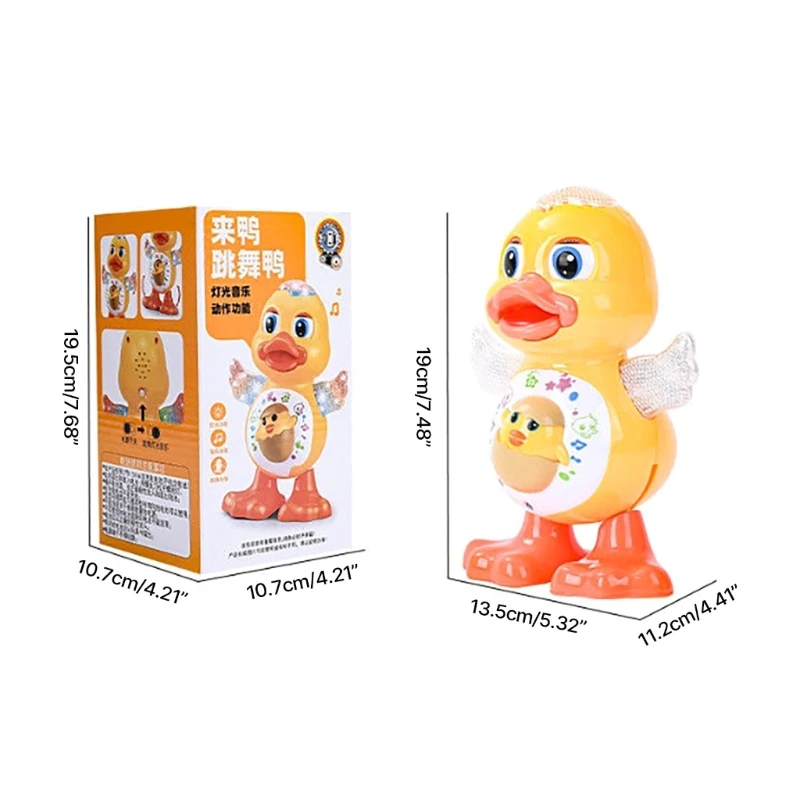 Singing Dancing Duck Toy Novelty LED Flashing Musical Duck Toy Boys Girl Favor