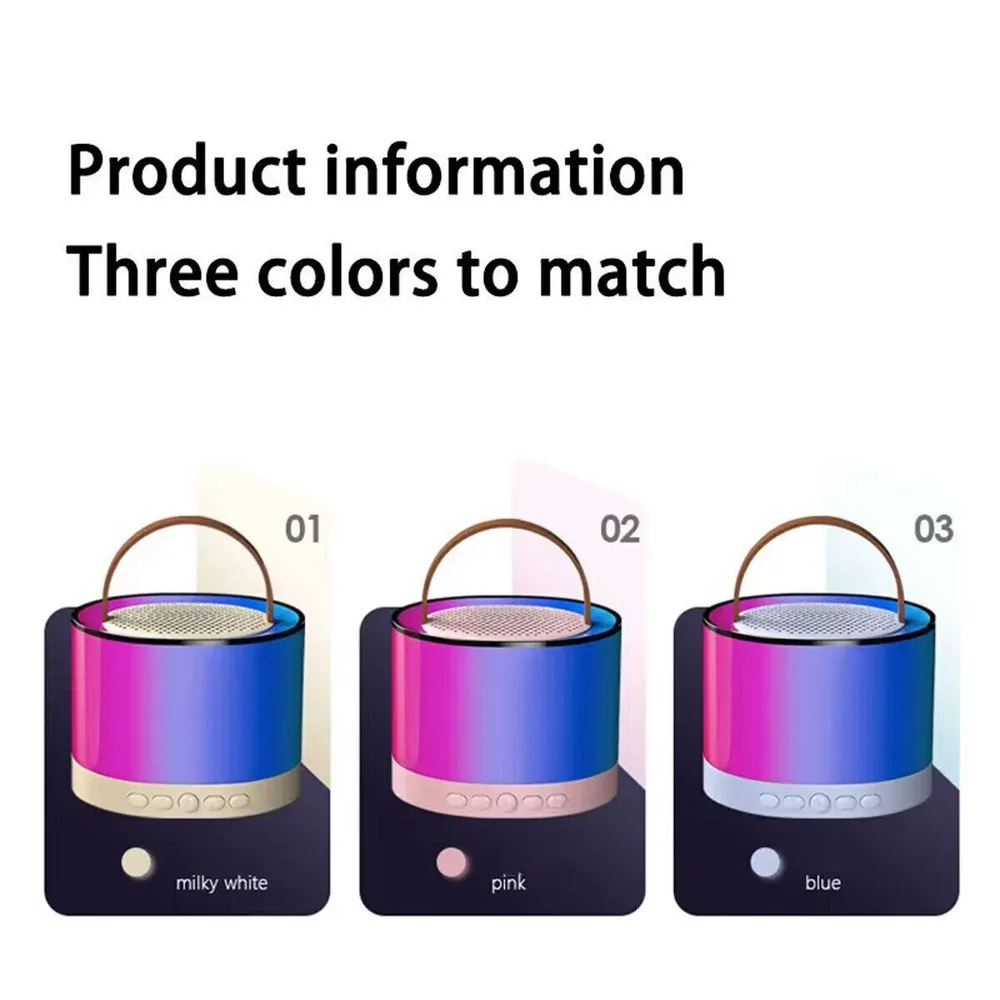 Mini Karaoke Machine Portable Bluetooth-Speaker Wireless Microphones Kids Gift 3 - 5 Days Free Delivery Only UK