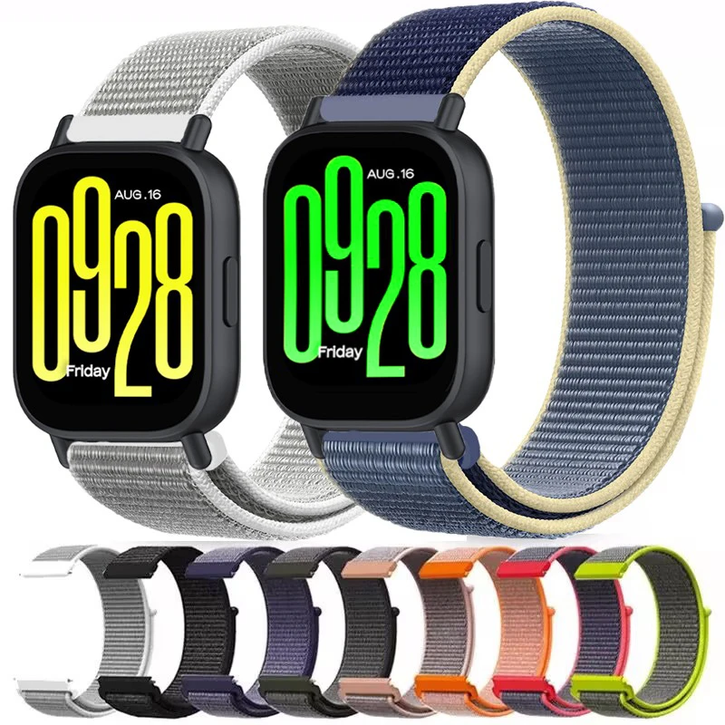 Nylon Loop Strap Replacement Bracelet - Universal Watch Band, 20mm/22mm