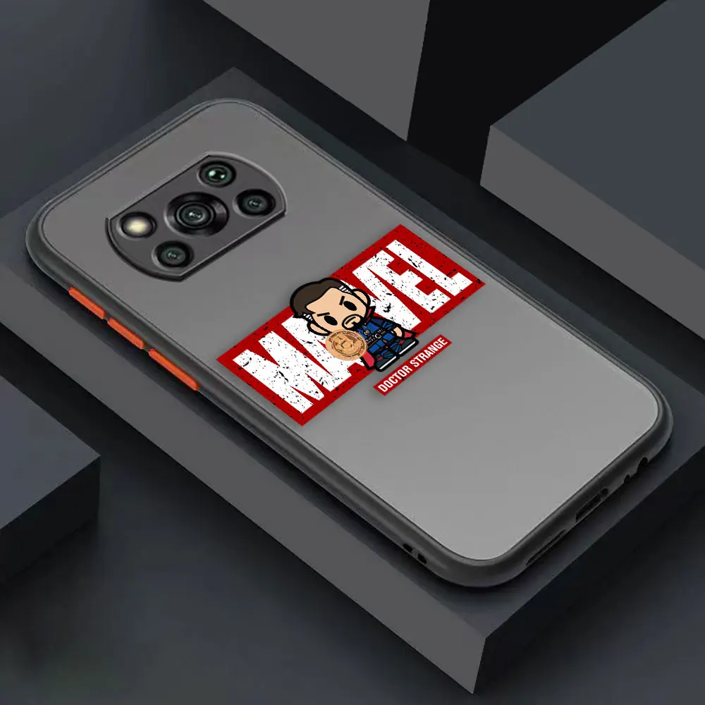 thumbnail image 1 of Funda mate para Xiaomi POCO X4 X3 X2 M4 M3 M2 F4 F3 GT F2 C40 CC9 PRO 4G 5G CIVI Funda el guapo Marvel Avengers dibujos animados, 1 of 5