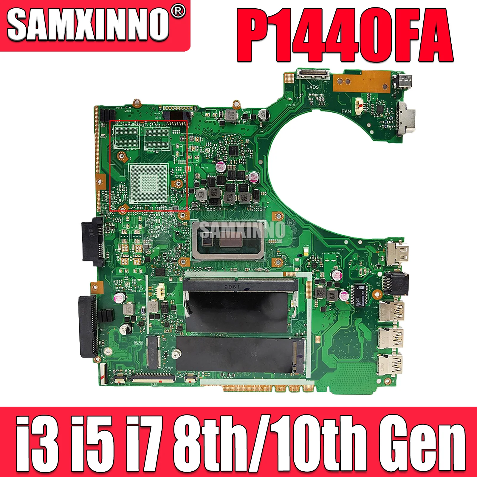 

P1440FA Mainboard For ASUS ASUS PRO P1440 P1440FB B1440FA P1440FA P1440FAC P1440FBL Laptop Motherboard I3 I5 I7 8th 10th 8G RAM