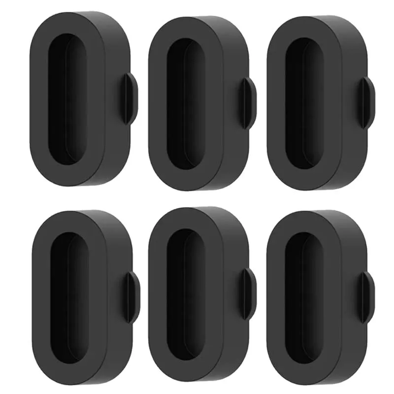 Silicone Dust Plug Anti-Dust Cap Charger Port Protector for Smartwatches (1/6/10 Pack)