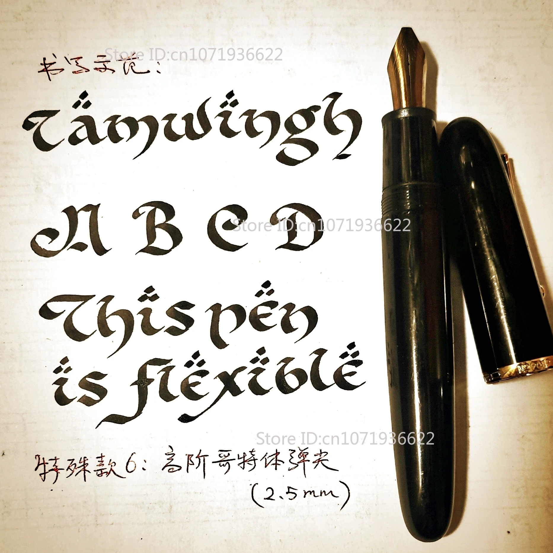 Jinhao 9019 Amazing Super Rlastic Flex Nib Fountain Pen Flexes Nib