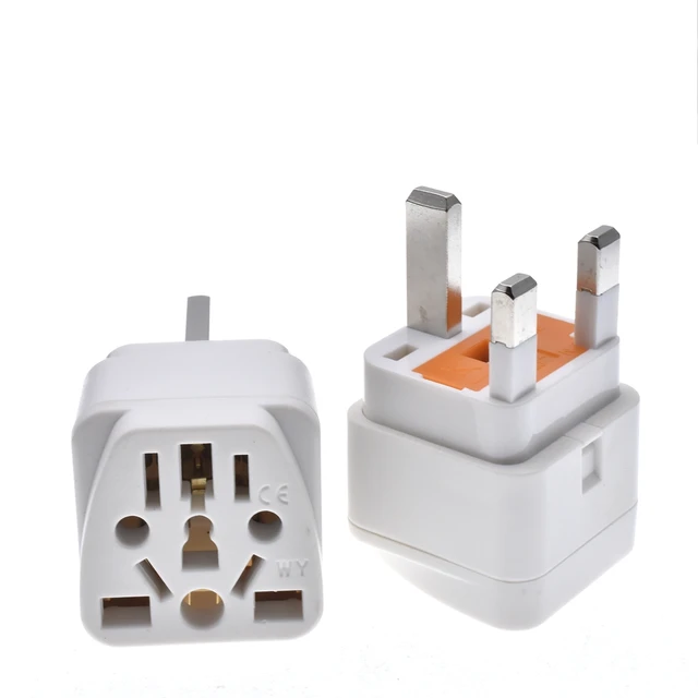 Adaptateur de prise de voyage Type G, convertisseur de puissance avec  fusible 13A, prise de Conversion