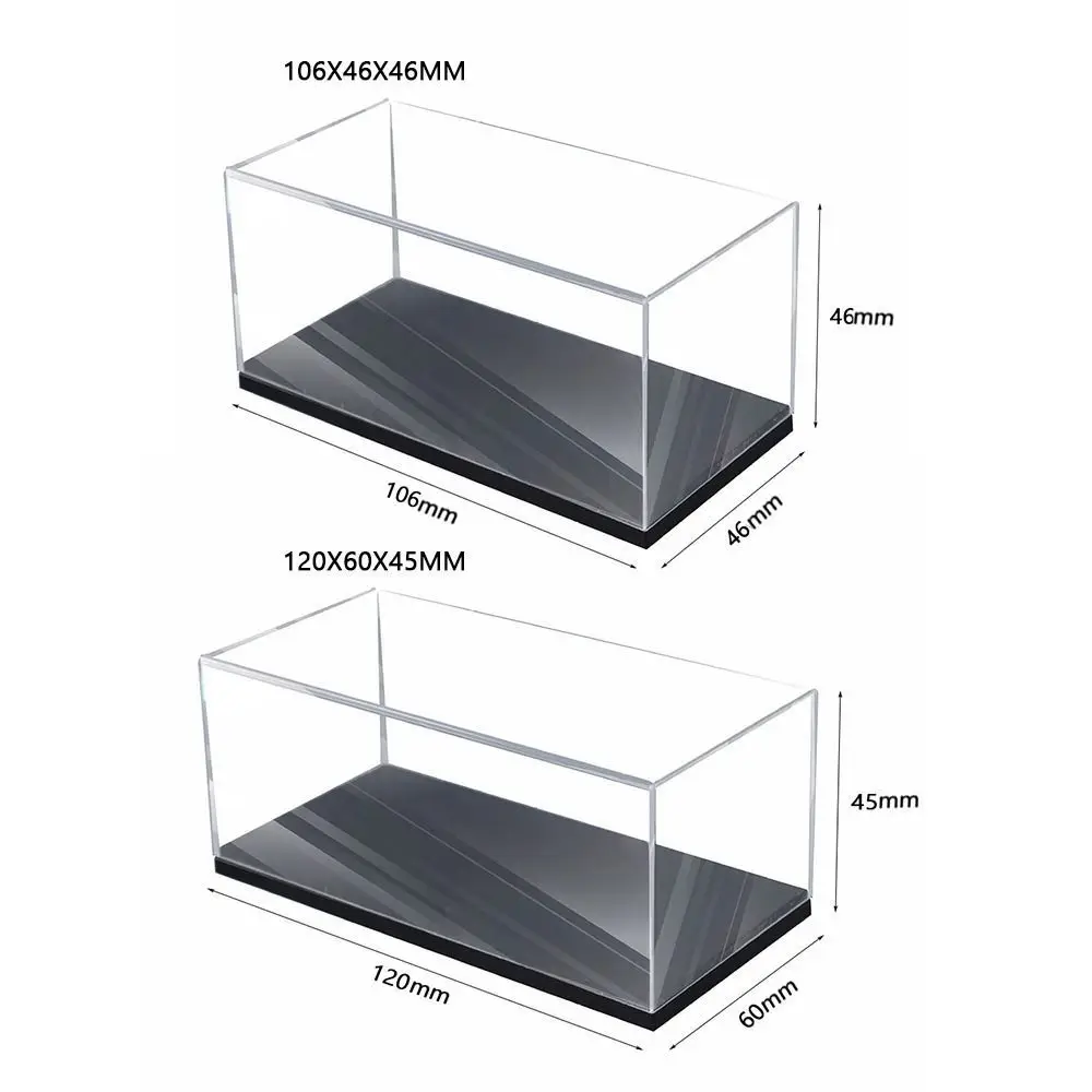 DIY Practical 1/64 Diecast Model Car Display Box Transparent Acrylic Storage Box Dustproof DIY Model Car Dust Cover Collectibles