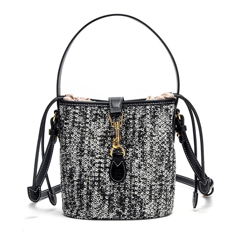 حقيبة يد نسائية منسوجة من البولي بروبيلين بتصميم C...