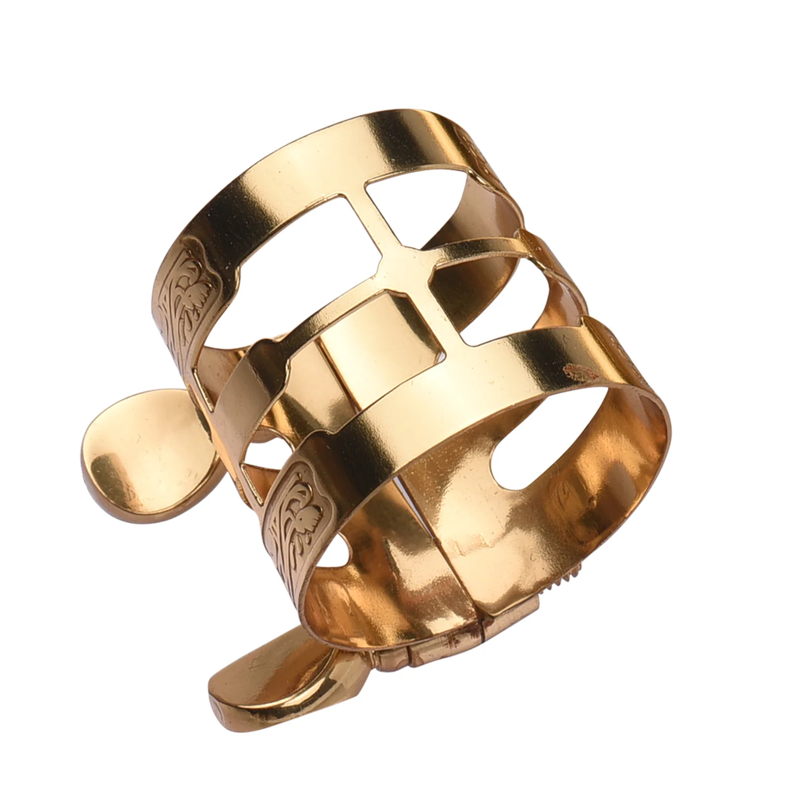 Double Screw Adjustment Saxophone Ligature Compact Durable Sax Ligature for Alto Saxophone woodwind instrument accessories