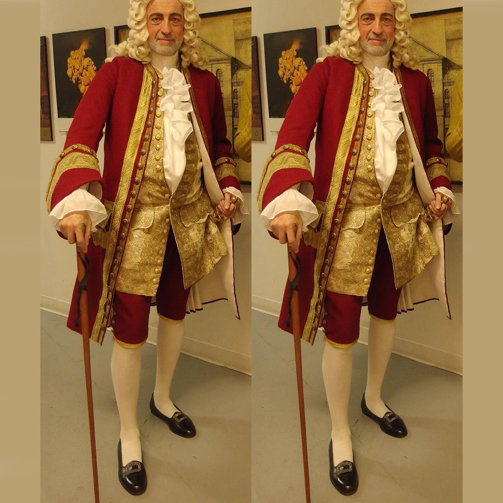Historical Men's Baroque Rococo Fashion Costume Suit Louis Χ Ⅵ Era ...