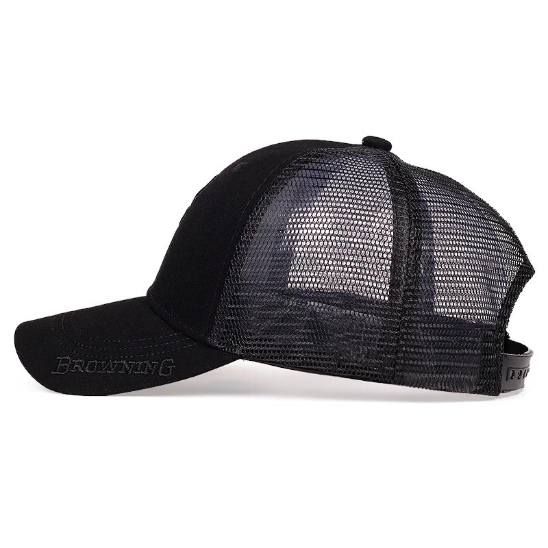 BROWNING haftowana czapka baseballowa męska hip-hopowa damska letnia oddychająca czapka z siateczki outdoorowa przeciwsłoneczna czapka trucker_voghion.com