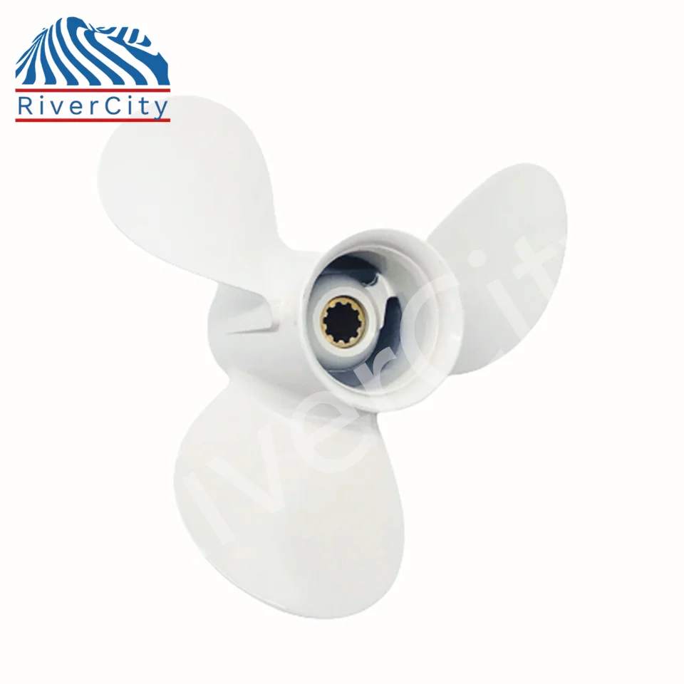 Outboard Propeller For Yamaha 20hp 25hp 30hp F25 9 7/8 *14 Boat Aluminum Alloy Screw 3 Blade 10 Spline Marine Engine