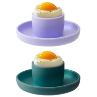 1PC Food Grade Silicone Baby Egg Holder & Boiled Egg Tray - Portable Toddler Tableware Non-Slip Weaning Training Cup Baby Stuff 1