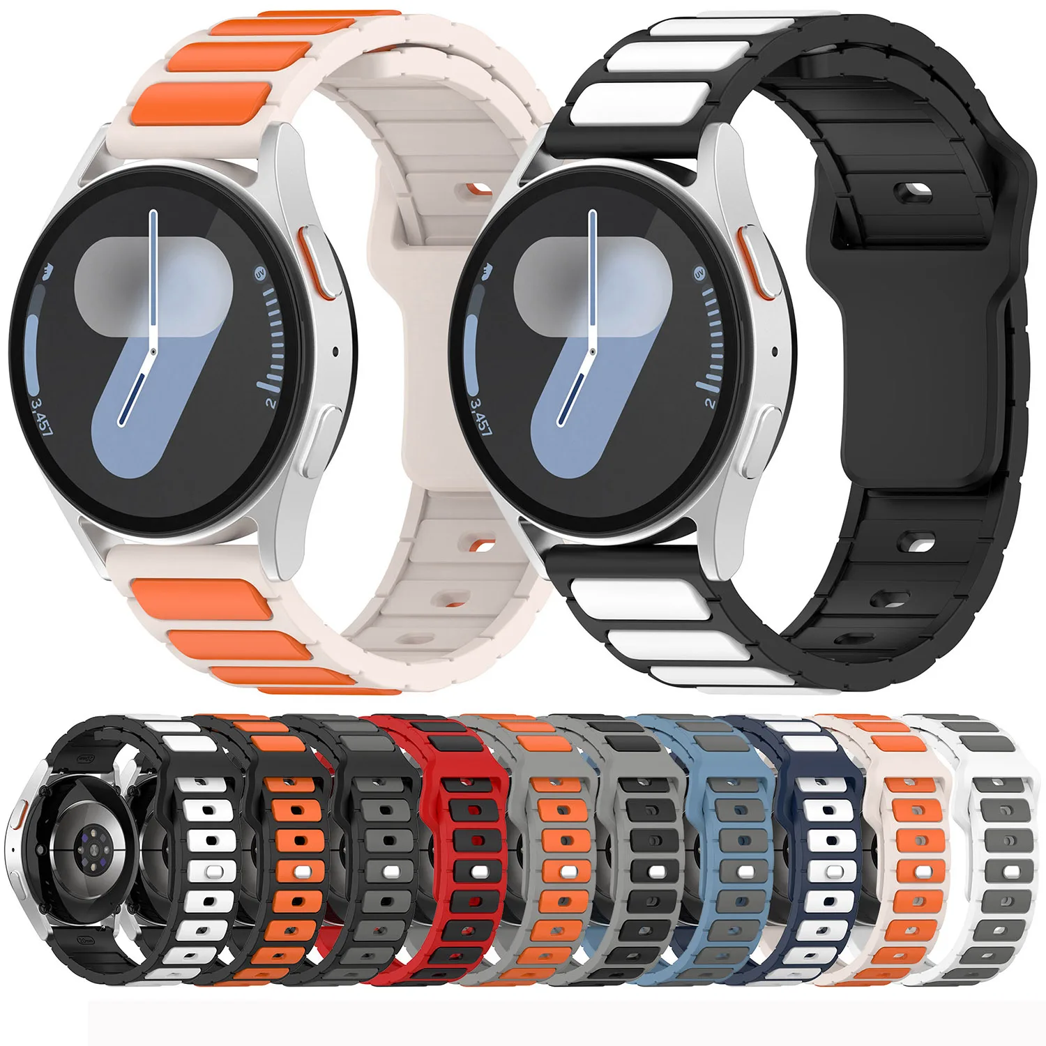 22mm Sports Silicone Strap for Smartwatches - Durable and Comfortable Wristband