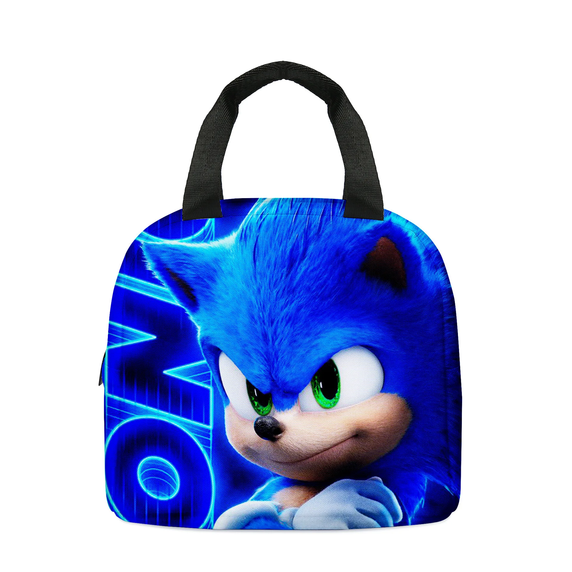 

Shoulders Outdoor Bag Beautiful Fashion Accessories Sonic Portable Ice Bag Children's Lunch Bag Handbag Cartoon School Bag